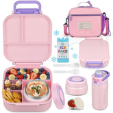 Zeekala bento front view showing compartments and secure latch, keeps meals organized