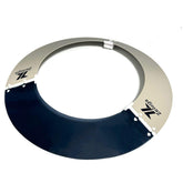 Zeluga front view of visor on hard hat showing full-brim sun coverage and comfort