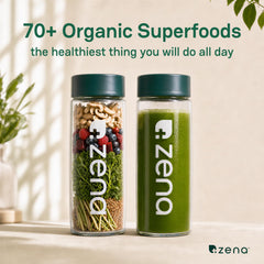 Zena Nutrition powder close-up texture highlighting smooth mixability benefit