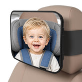 ZENGRO front view of mirror packaging showing features and secure fit benefit