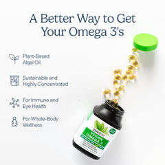 Zenwise Health softgel close-up highlighting smooth algae-oil texture