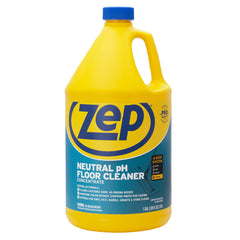 Zep neutral pH label close-up highlighting instructions and benefits for correct use