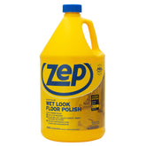 Zep wet‑look floor polish front view showing 1 gallon and brand for easy application benefit