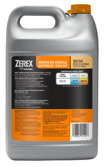 Zerex being poured into radiator showing easy application and readiness