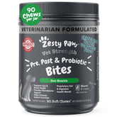 Zesty Paws tub front label showing product name and benefits