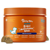 Zesty Paws front packaging showing chicken flavor benefits
