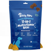 Zesty Paws front packaging showing benefits and chicken flavor