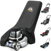 Zettum front view of mower cover showing full fit and protection