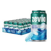 Zevia front packaging showing 24-pack and benefit of zero sugar