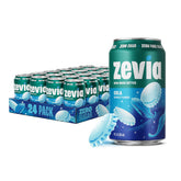 Zevia front packaging showing cola cans and brand clarity benefit