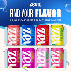 Zevia Kola Energy poured into glass with ice showing crisp serving benefit