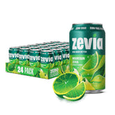 Zevia front packaging showing bright citrus can and zero-sugar benefit