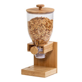ZevrO front view brown dispenser showing compact countertop storage and freshness benefit