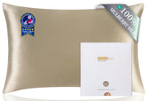 ZIMASILK queen pillowcase front view showing smooth finish and luxury benefit