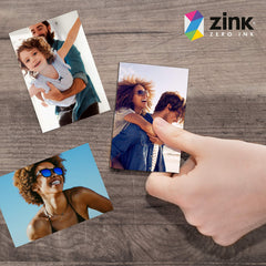 Zink print emerging from Polaroid Snap illustrating instant printing convenience