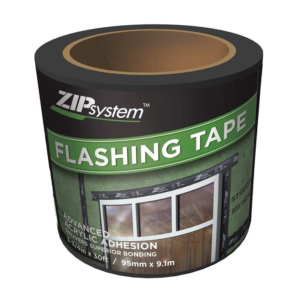 ZIP System tape front of roll showing branding and size, indicating quick selection