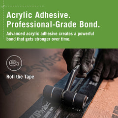 ZIP System tape sealing a window jamb, illustrating airtight and watertight benefit