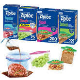 Ziploc front packaging of multipack showing count and variety for convenience
