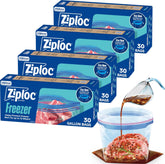 Ziploc front packaging showing 120-count and brand benefits
