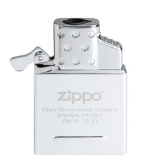 Zippo single torch flame closeup displaying blue torch flame for precision