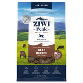 ZIWI beef front of bag showing brand and benefits