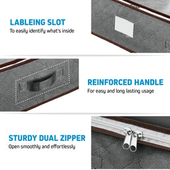 ZOBER reinforced handle close-up demonstrating easy sliding benefit