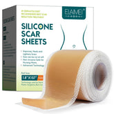 ZODENIS front view of silicone scar tape roll showing size and packaging benefit