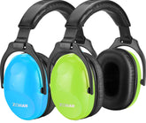 ZOHAN front packaging blue and green showing two protective earmuffs and convenience