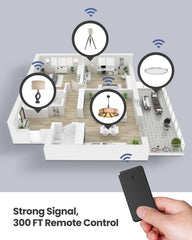 Zoiinet remote removed from wall plate illustrating easy install and portability benefit