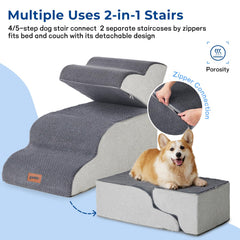 ZOMISIA close-up of plush step texture offering paw traction and comfort