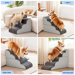 ZOMISIA split configuration showing 3-step and 2-step flexibility for different heights