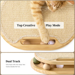 ZOMISIA ball track detail with wooden and bell balls for active stimulation