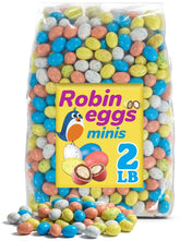 ZompoZ front of bag showing 2 lb whopper mini robin eggs and party-ready value