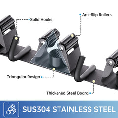 ZONGOOL close-up of spring-loaded rubber roller grip showing secure non-slip hold
