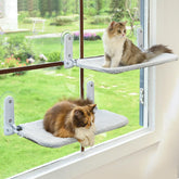 Zoratoo front view two perches showing stable dual sunning spots