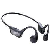 ZOVIMAX front view of open-ear headphones showing compact profile and sporty look