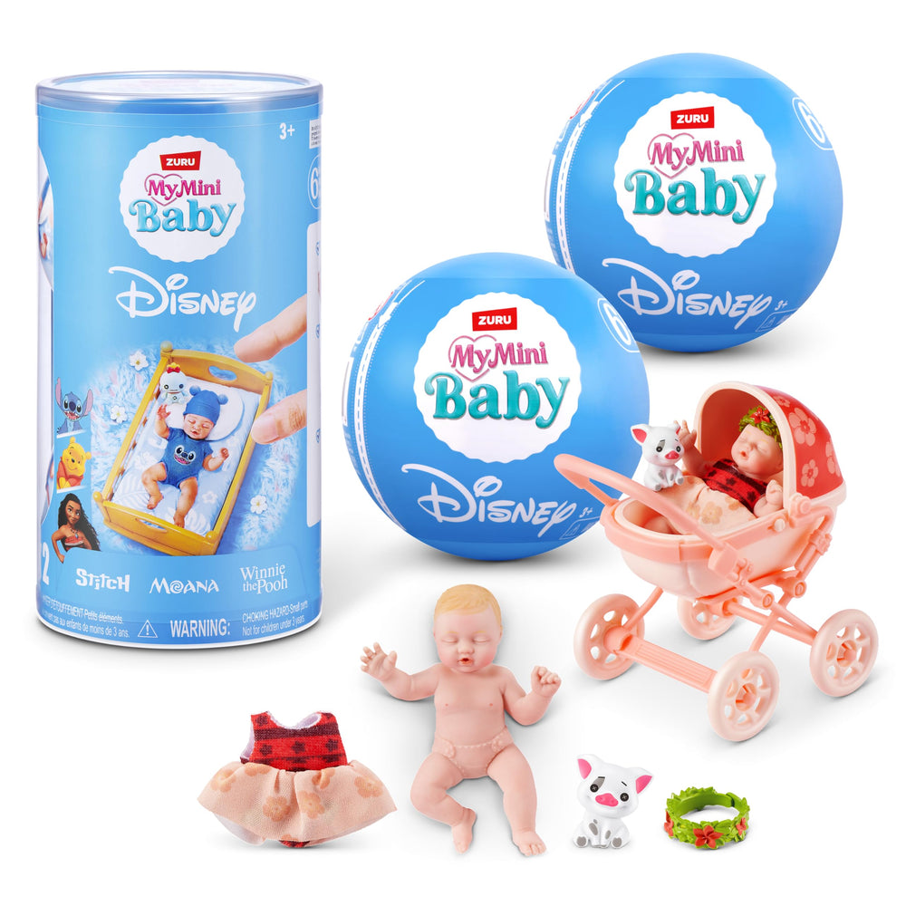 ZURU MY MINI front packaging showing 2-pack capsule and Disney logo for gift appeal