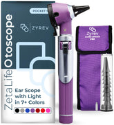 ZYREV ZetaLife otoscope front view showing controls and light for easy inspections