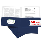 Zzrywuty front-facing royal blue folder pack showing professional presentation benefit
