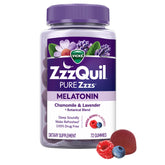 ZzzQuil front packaging pouch showing 72-count and sleep aid benefit