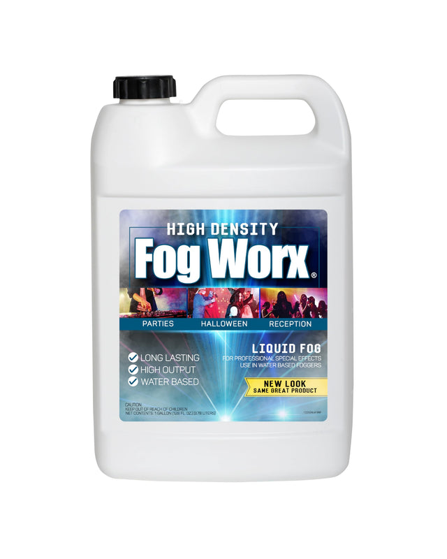Fog Worx Extreme High Density Fog Juice, 1 Gallon — Water-Based Odorless Fog Flu — Musical Instruments at Kelorix