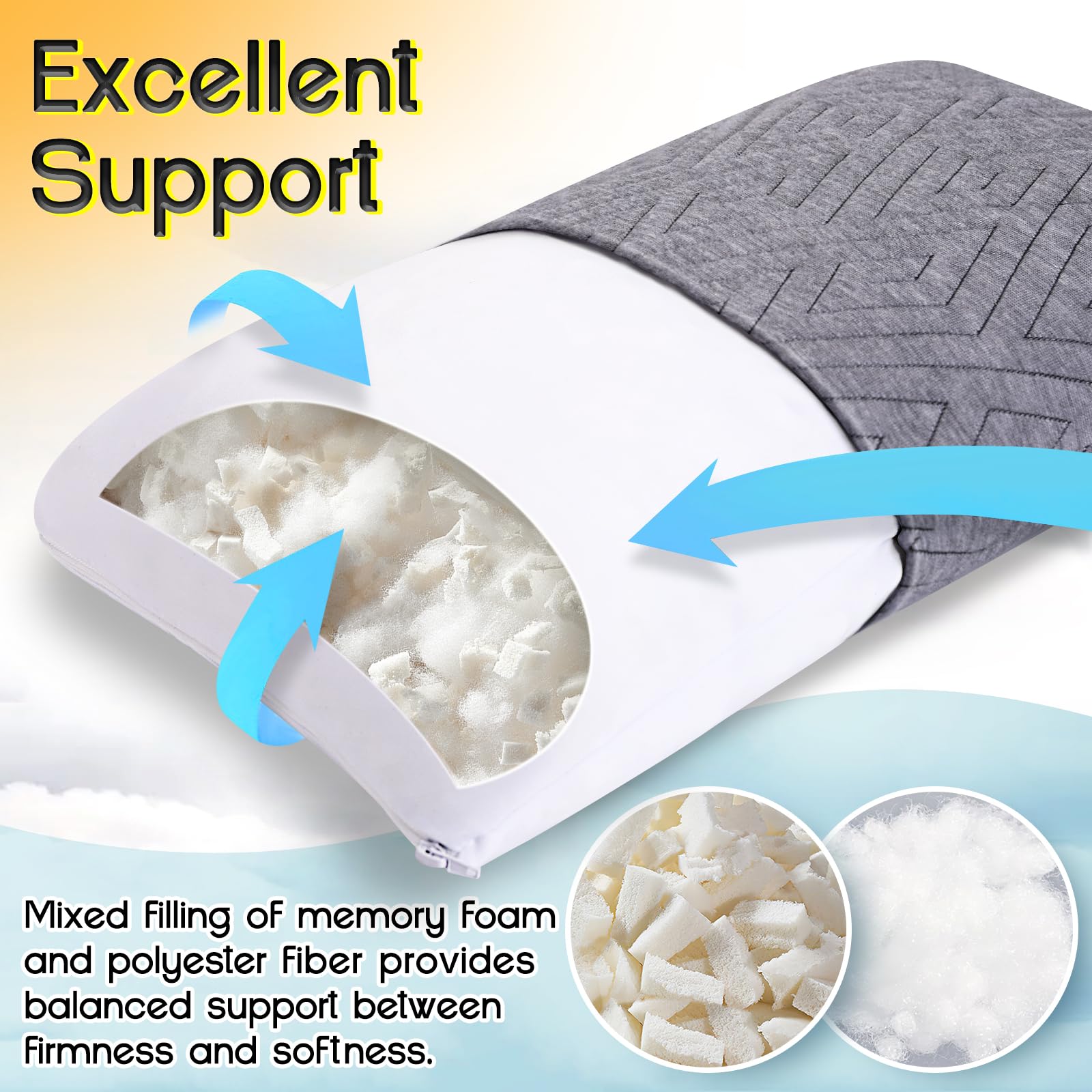 1 MIDDLE ONE microfiber cover close-up highlighting breathable soft texture