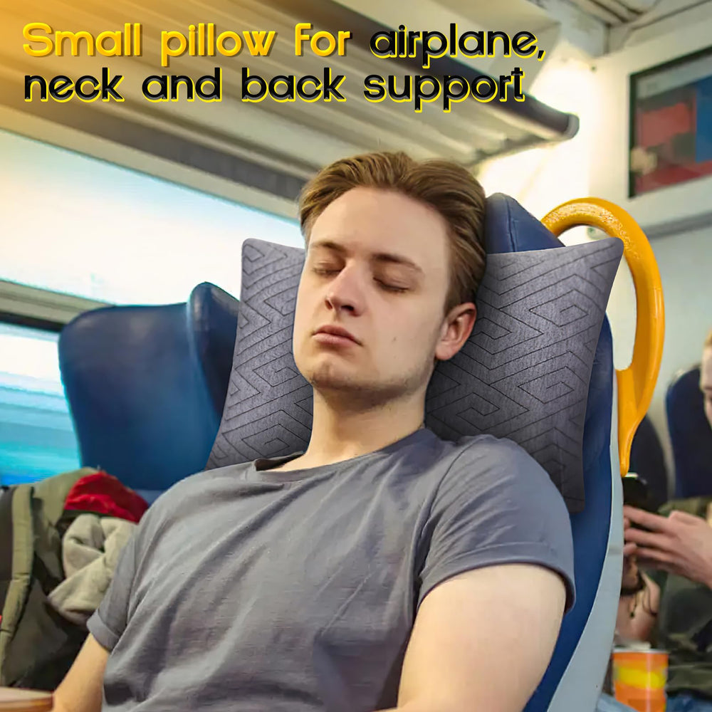 1 MIDDLE ONE pillow on camping sleeping bag showing outdoor sleep use