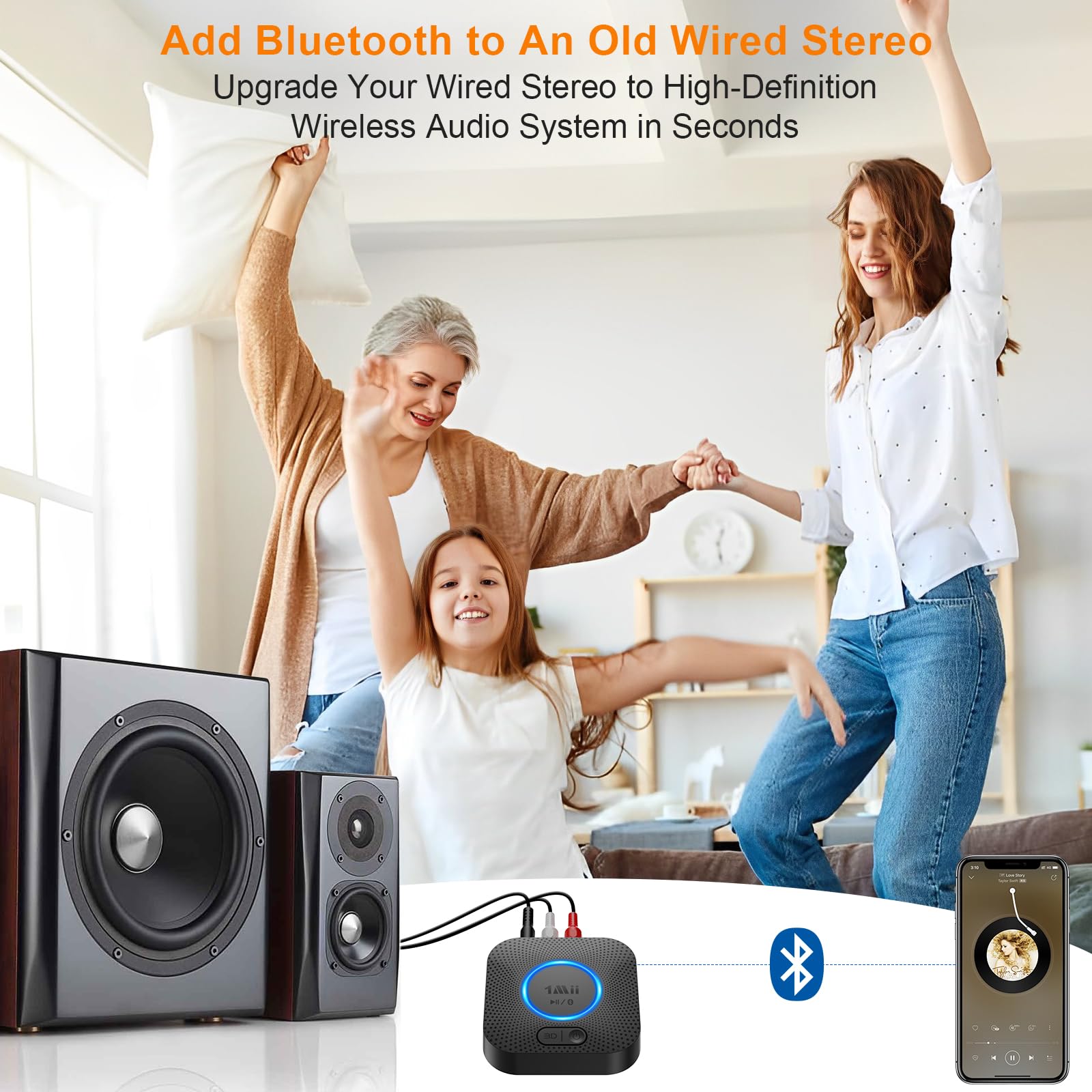 1Mii B06+ rear connections with RCA and 3.5mm for flexible compatibility