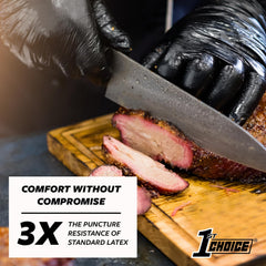 1st Choice mechanic wearing glove using wrench for safer automotive work