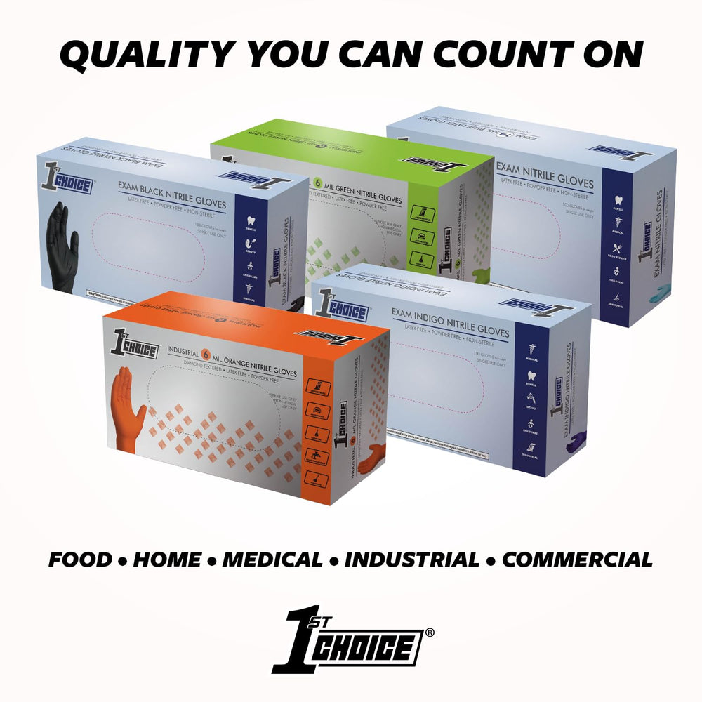 1st Choice in-use during food prep showing hygienic, latex-free protection