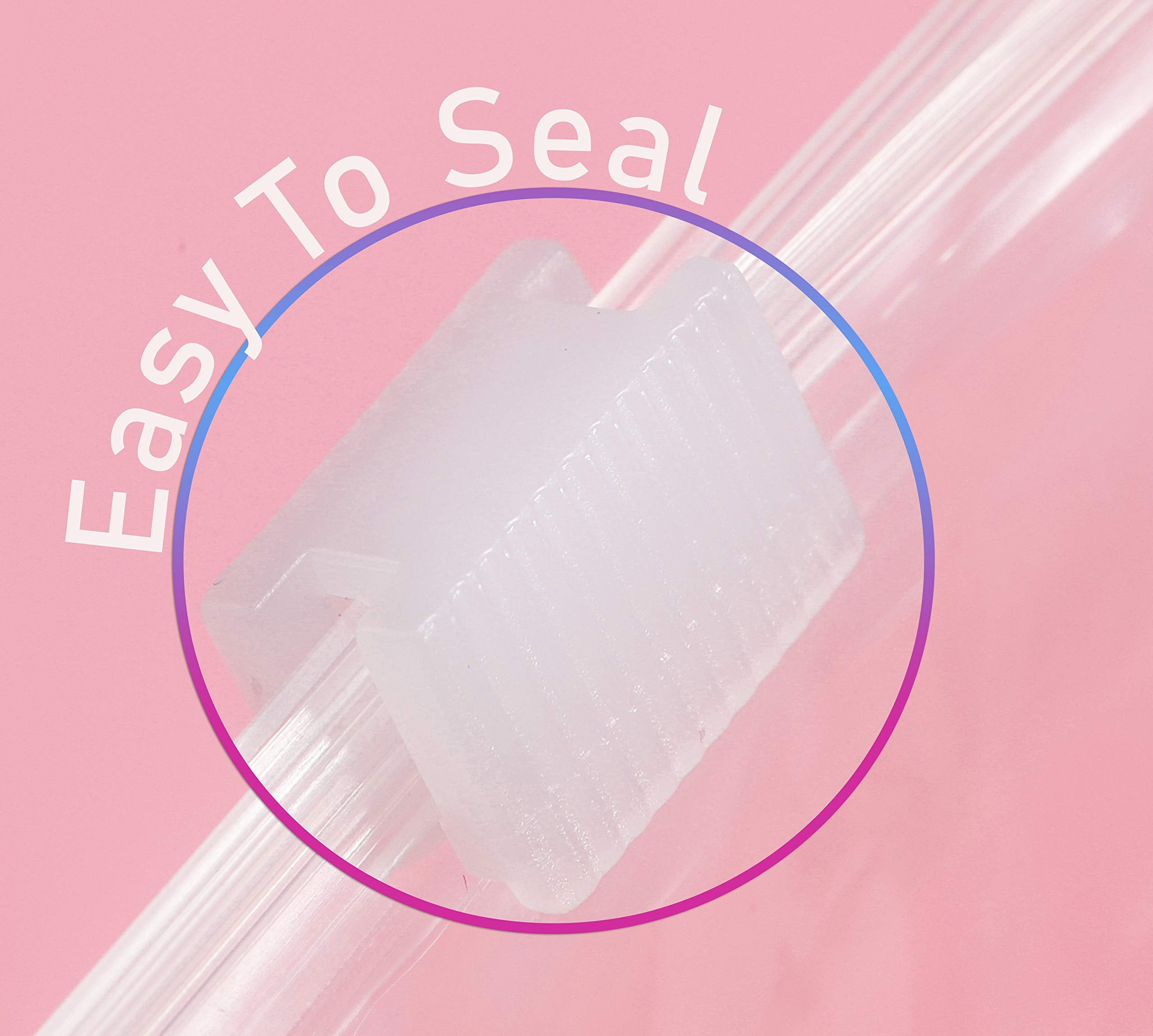 24/7 BAGS slider closure close-up demonstrating easy one-motion sealing benefit