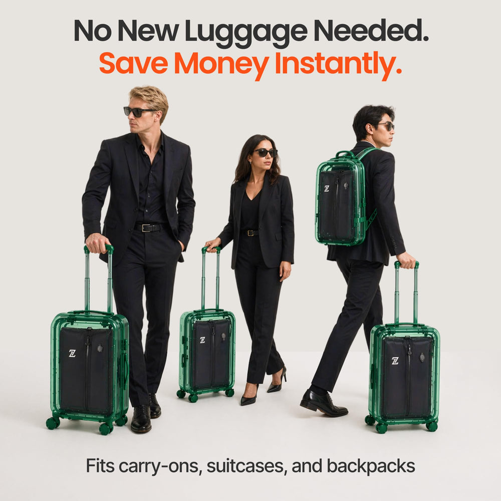 2packbag lifestyle traveler packing showing quick vacuum compression on the go