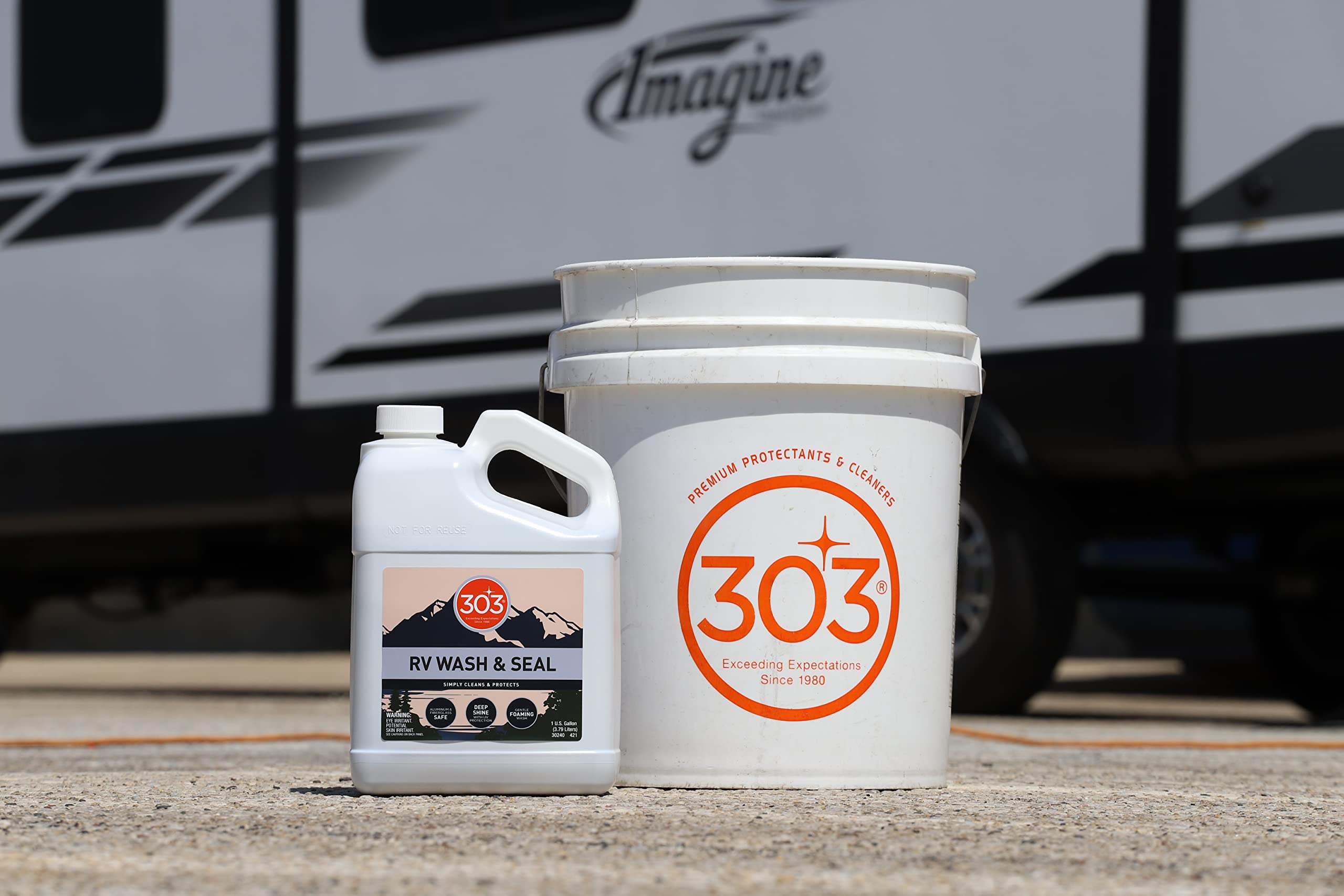 303 Products securely sealed bottle packed for safe transport and storage