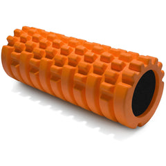 321 STRONG front view showing three-zone textured roller for precise muscle targeting